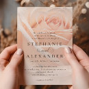 Recherche de rose pêche mariage invitations Orange