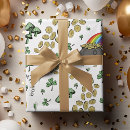 Recherche de shamrock papier cadeau Motif