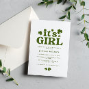 Recherche de irish baby shower invitations Shamrock