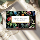 Recherche de décor botanique cartes visite Élégant