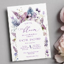 Recherche de purple bridal shower invitations Floral
