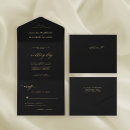 Recherche de or et noir invitations Chic