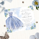 Recherche de argent bleu invitations Fête d'anniversaire