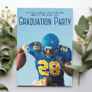 Recherche de football graduation invitations Diplômé