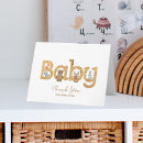 Zoek naar bosdieren kaarten Baby shower bedankkaart