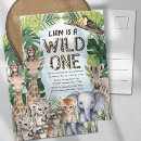 Recherche de wild animals anniversaire invitations Jungle