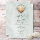 Recherche de coastal bridal shower invitations Moderne