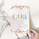 Recherche de florale baby shower fille invitations Pour enfants