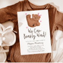 Recherche de ourson baby shower invitations Rustique