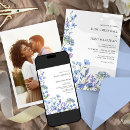 Recherche de bleu lavande mariage invitations Printemps