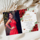 Recherche de papillon rouge invitations Doux 16