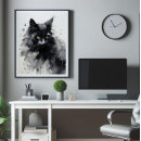 Recherche de peintures chaton posters Chat noir