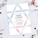 Recherche de star bar bat mitzvah invitations Élégant