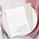 Recherche de naissance moderne invitations Minimaliste