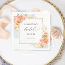 Recherche de saumon serviettes Floral aquarelle