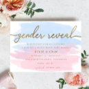 Recherche de modern gender reveal invitations Future maman
