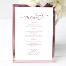 Recherche de mariage menus Calligraphie