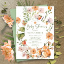 Recherche de nature baby shower invitations Élégant