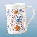 Recherche de motif orange tasses Floral