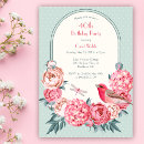 Recherche de peony anniversaire invitations Vintage