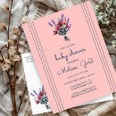 Recherche de bouquet baby shower invitations Élégant