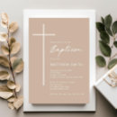 Recherche de beige baptême invitations Au