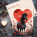 Recherche de coeur de cheval cartes postales Girl