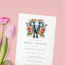 Recherche de elephant bridal shower invitations Élégant