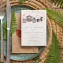 Recherche de cheval et chariot invitations Vintage