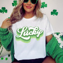 Recherche de lucky green tshirts Rétro