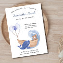 Recherche de whale baby shower invitations Océan