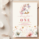 Recherche de unicorn 1ans anniversaire invitations Magique