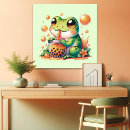 Recherche de grenouille mignonne posters Pour enfants