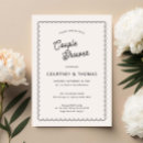 Recherche de écriture cursive invitations Noir et blanc
