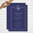 Recherche de ancre bleue invitations Moderne