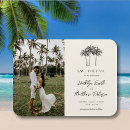 Zoek naar palm tree wedding uitnodigingen Minimalistisch