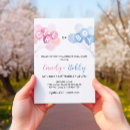 Zoek naar modern gender reveal uitnodigingen Roze of blauw