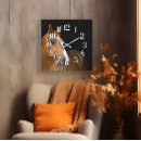 Recherche de brun et blanc horloges Animal de ferme