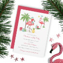 Recherche de flamingo noël invitations Noël en juillet