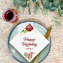 Zoek naar rode bloemen servetten Elegant