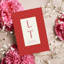 Recherche de motif asiatique invitations Rouge