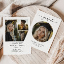 Recherche de photo collage graduation invitations Noir et blanc
