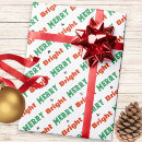 Recherche de blanc rouge vert papier cadeau Fête
