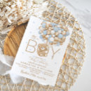 Recherche de baby shower garçon invitations Nous pouvons attendre