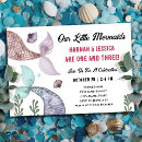 Recherche de mermaid anniversaire invitations Fille