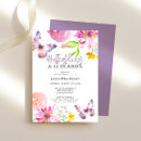 Zoek naar paarse vlinder uitnodigingen Meisje