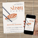 Recherche de sushi anniversaire invitations Adulte
