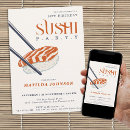 Recherche de sushi party invitations Simple