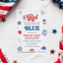 Recherche de etats unis invitations Rouge blanc et bleu