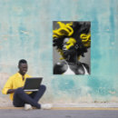 Recherche de cheveux afro posters Jaune